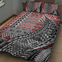Aotearoa Maori Tribal Tattoo Quilt Bed Set Kowhaiwhai Taniko Patchwork Motifs LT9 - Polynesian Pride