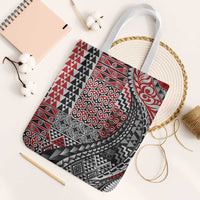 Aotearoa Maori Tribal Tattoo Tote Bag Kowhaiwhai Taniko Patchwork Motifs - Polynesian Pride