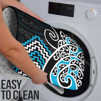 Blue Aotearoa Tukutuku Manawa Tapu Bathroom Set Ta Moko Toi Maori - Polynesian Pride