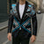 Blue Aotearoa Tukutuku Manawa Tapu Blazer Ta Moko Toi Maori - Polynesian Pride