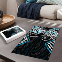 Blue Aotearoa Tukutuku Manawa Tapu Puzzle Ta Moko Toi Maori - Polynesian Pride