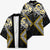 Gold Aotearoa Tukutuku Manawa Tapu Kimono Ta Moko Toi Maori - Polynesian Pride