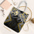 Gold Aotearoa Tukutuku Manawa Tapu Tote Bag Ta Moko Toi Maori - Polynesian Pride