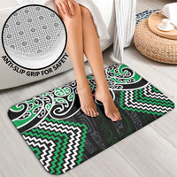 Green Aotearoa Tukutuku Manawa Tapu Bathroom Set Ta Moko Toi Maori - Polynesian Pride