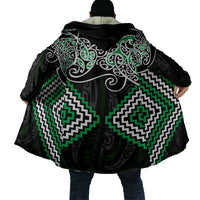 Green Aotearoa Tukutuku Manawa Tapu Cloak Ta Moko Toi Maori - Polynesian Pride