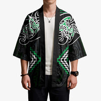 Green Aotearoa Tukutuku Manawa Tapu Kimono Ta Moko Toi Maori - Polynesian Pride