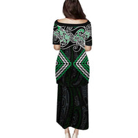 Green Aotearoa Tukutuku Manawa Tapu Puletasi Ta Moko Toi Maori LT9 - Polynesian Pride