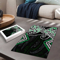 Green Aotearoa Tukutuku Manawa Tapu Puzzle Ta Moko Toi Maori - Polynesian Pride