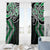 Green Aotearoa Tukutuku Manawa Tapu Window Curtain Ta Moko Toi Maori