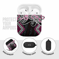 Pink Aotearoa Tukutuku Manawa Tapu AirPods Case Ta Moko Toi Maori - Polynesian Pride