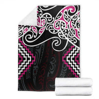 Pink Aotearoa Tukutuku Manawa Tapu Blanket Ta Moko Toi Maori LT9 - Polynesian Pride