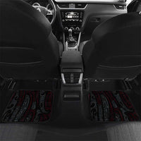 Pink Aotearoa Tukutuku Manawa Tapu Car Mats Ta Moko Toi Maori LT9 Set 2pcs - Back Pink - Polynesian Pride