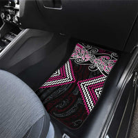 Pink Aotearoa Tukutuku Manawa Tapu Car Mats Ta Moko Toi Maori LT9 - Polynesian Pride