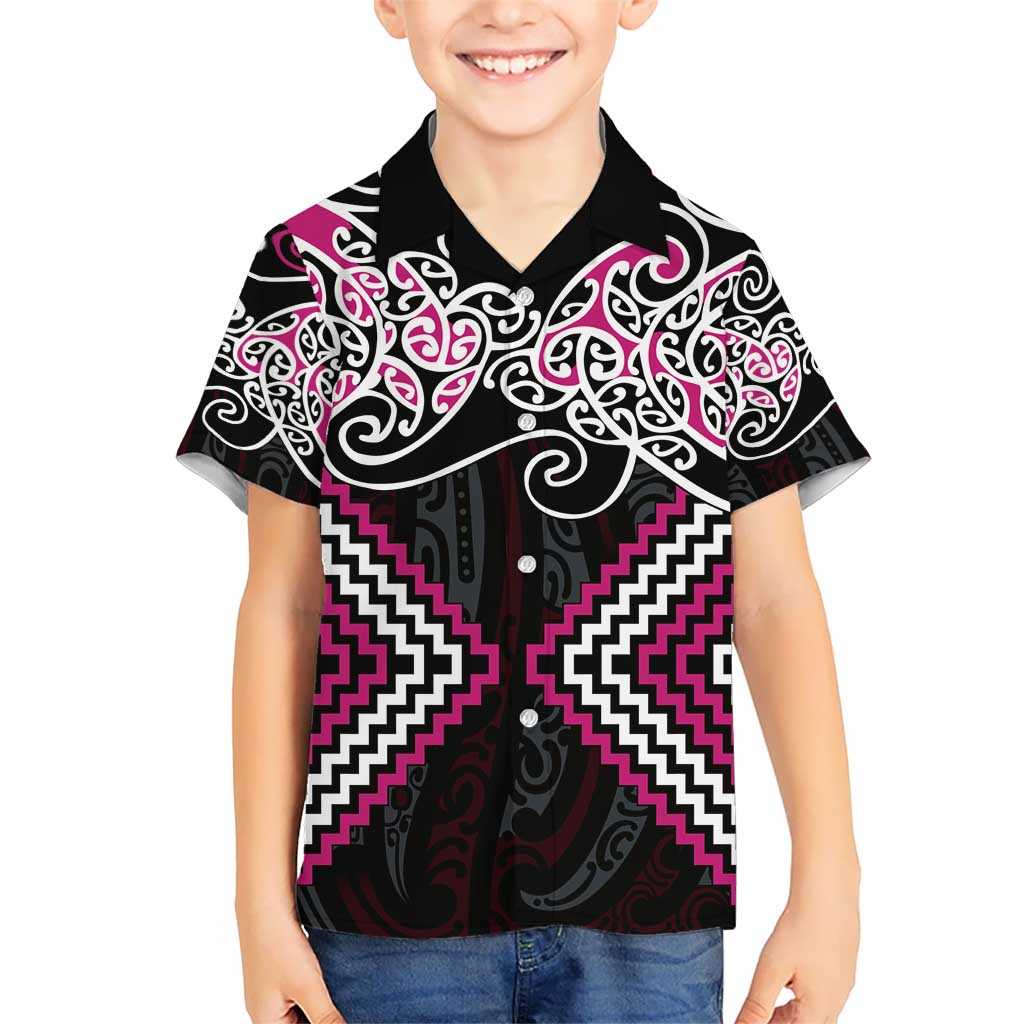 Pink Aotearoa Tukutuku Manawa Tapu Hawaiian Shirt Ta Moko Toi Maori LT9 - Polynesian Pride