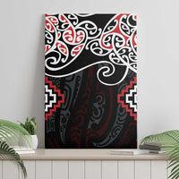Red Aotearoa Tukutuku Manawa Tapu Canvas Wall Art Ta Moko Toi Maori LT9 - Polynesian Pride