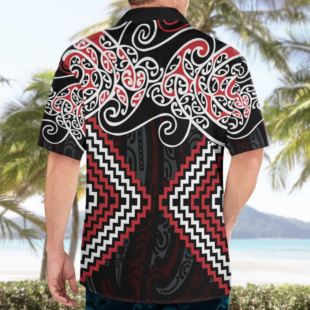 Red Aotearoa Tukutuku Manawa Tapu Hawaiian Shirt Ta Moko Toi Maori LT9 - Polynesian Pride