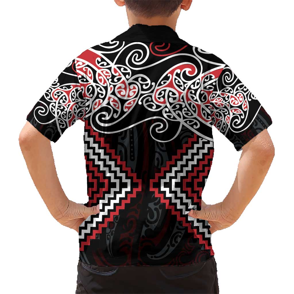 Red Aotearoa Tukutuku Manawa Tapu Hawaiian Shirt Ta Moko Toi Maori LT9 - Polynesian Pride