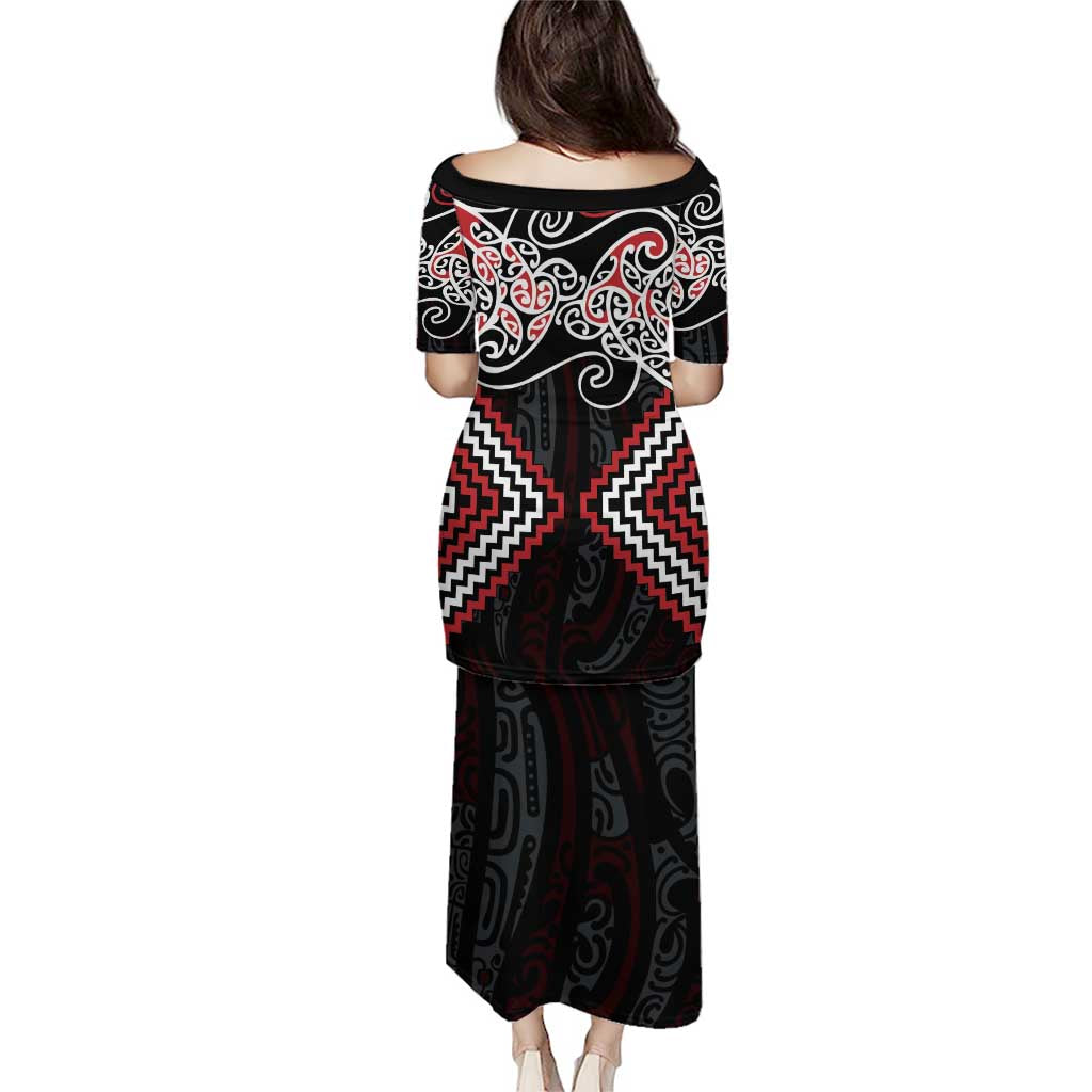 Red Aotearoa Tukutuku Manawa Tapu Puletasi Ta Moko Toi Maori LT9 - Polynesian Pride