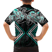 Turquoise Aotearoa Tukutuku Manawa Tapu Hawaiian Shirt Ta Moko Toi Maori LT9 - Polynesian Pride
