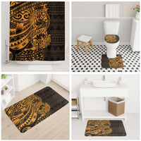 Gold Couple Dolphins Maori Polynesian Style Bathroom Set - Polynesian Pride
