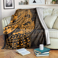 Gold Couple Dolphins Maori Polynesian Style Blanket LT9 Gold - Polynesian Pride