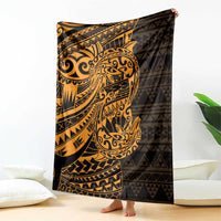 Gold Couple Dolphins Maori Polynesian Style Blanket LT9 - Polynesian Pride