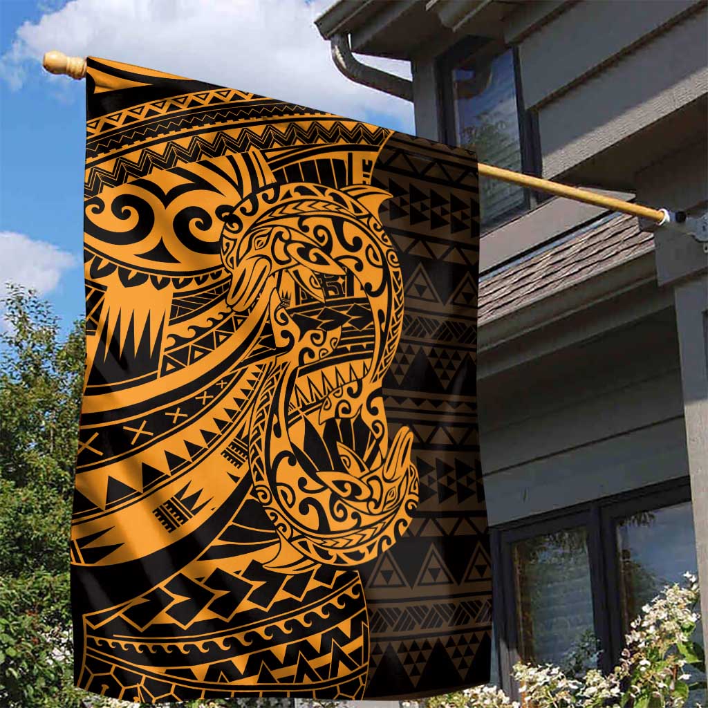 Gold Couple Dolphins Maori Polynesian Style Garden Flag LT9 - Polynesian Pride