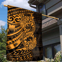 Gold Couple Dolphins Maori Polynesian Style Garden Flag LT9 - Polynesian Pride