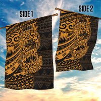Gold Couple Dolphins Maori Polynesian Style Garden Flag LT9 - Polynesian Pride