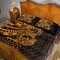 Gold Couple Dolphins Maori Polynesian Style Quilt Bed Set LT9 - Polynesian Pride