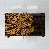 Gold Couple Dolphins Maori Polynesian Style Tablecloth LT9 Gold - Polynesian Pride
