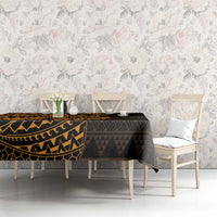 Gold Couple Dolphins Maori Polynesian Style Tablecloth LT9 - Polynesian Pride