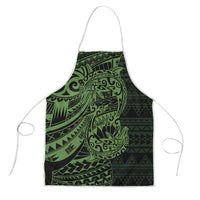 Green Couple Dolphins Maori Polynesian Style Apron - Polynesian Pride