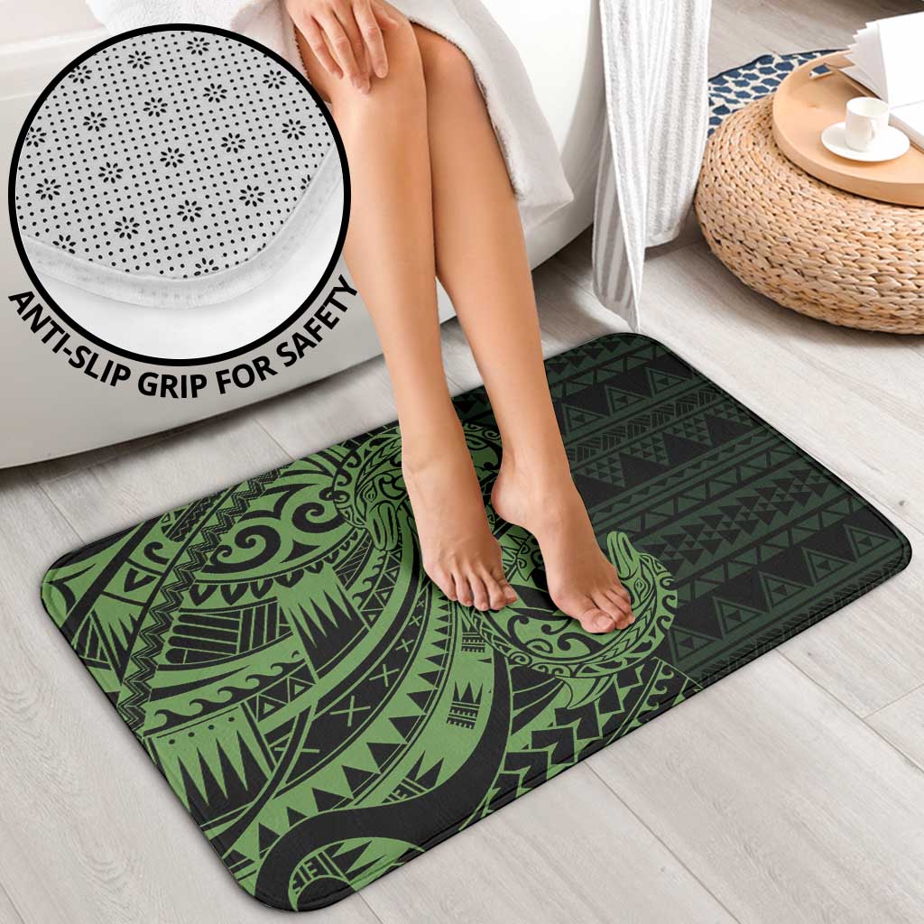 Green Couple Dolphins Maori Polynesian Style Bathroom Set - Polynesian Pride