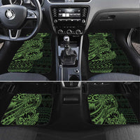 Green Couple Dolphins Maori Polynesian Style Car Mats LT9 Set 4pcs Green - Polynesian Pride
