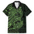 Green Couple Dolphins Maori Polynesian Style Family Matching Mermaid Dress and Hawaiian Shirt