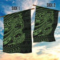Green Couple Dolphins Maori Polynesian Style Garden Flag LT9 - Polynesian Pride