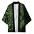 Green Couple Dolphins Maori Polynesian Style Kimono - Polynesian Pride
