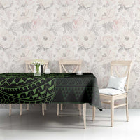 Green Couple Dolphins Maori Polynesian Style Tablecloth LT9 - Polynesian Pride