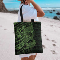 Green Couple Dolphins Maori Polynesian Style Tote Bag - Polynesian Pride