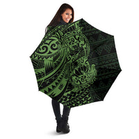 Green Couple Dolphins Maori Polynesian Style Umbrella - Polynesian Pride