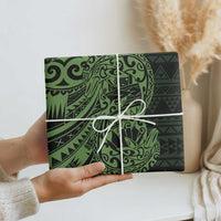 Green Couple Dolphins Maori Polynesian Style Wrapping Paper - Polynesian Pride
