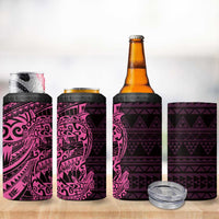 Pink Couple Dolphins Maori Polynesian Style 4 in 1 Can Cooler Tumbler LT9 - Polynesian Pride