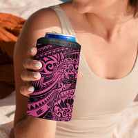 Pink Couple Dolphins Maori Polynesian Style 4 in 1 Can Cooler Tumbler LT9 - Polynesian Pride