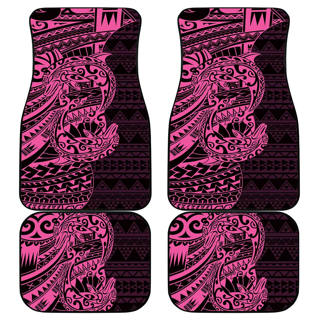 Pink Couple Dolphins Maori Polynesian Style Car Mats LT9 - Polynesian Pride