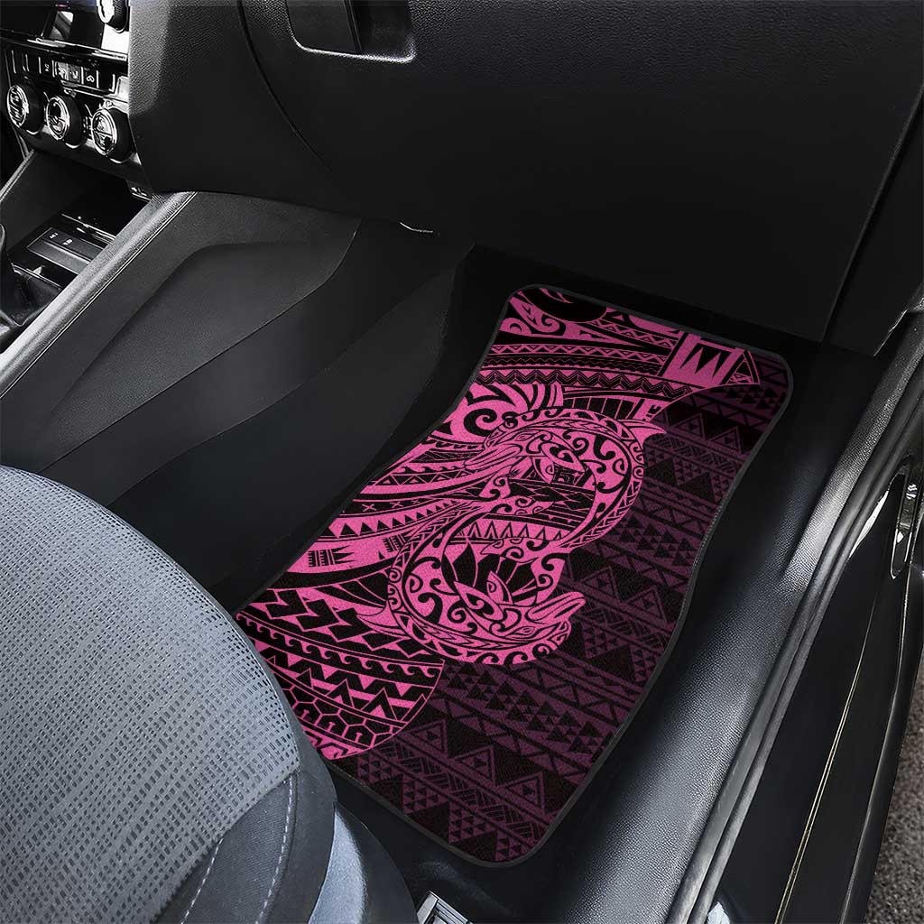 Pink Couple Dolphins Maori Polynesian Style Car Mats LT9 - Polynesian Pride