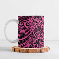 Pink Couple Dolphins Maori Polynesian Style Ceramic Mug - Polynesian Pride