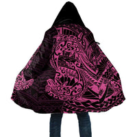 Pink Couple Dolphins Maori Polynesian Style Cloak - Polynesian Pride