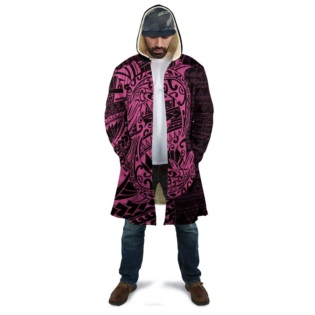 Pink Couple Dolphins Maori Polynesian Style Cloak - Polynesian Pride
