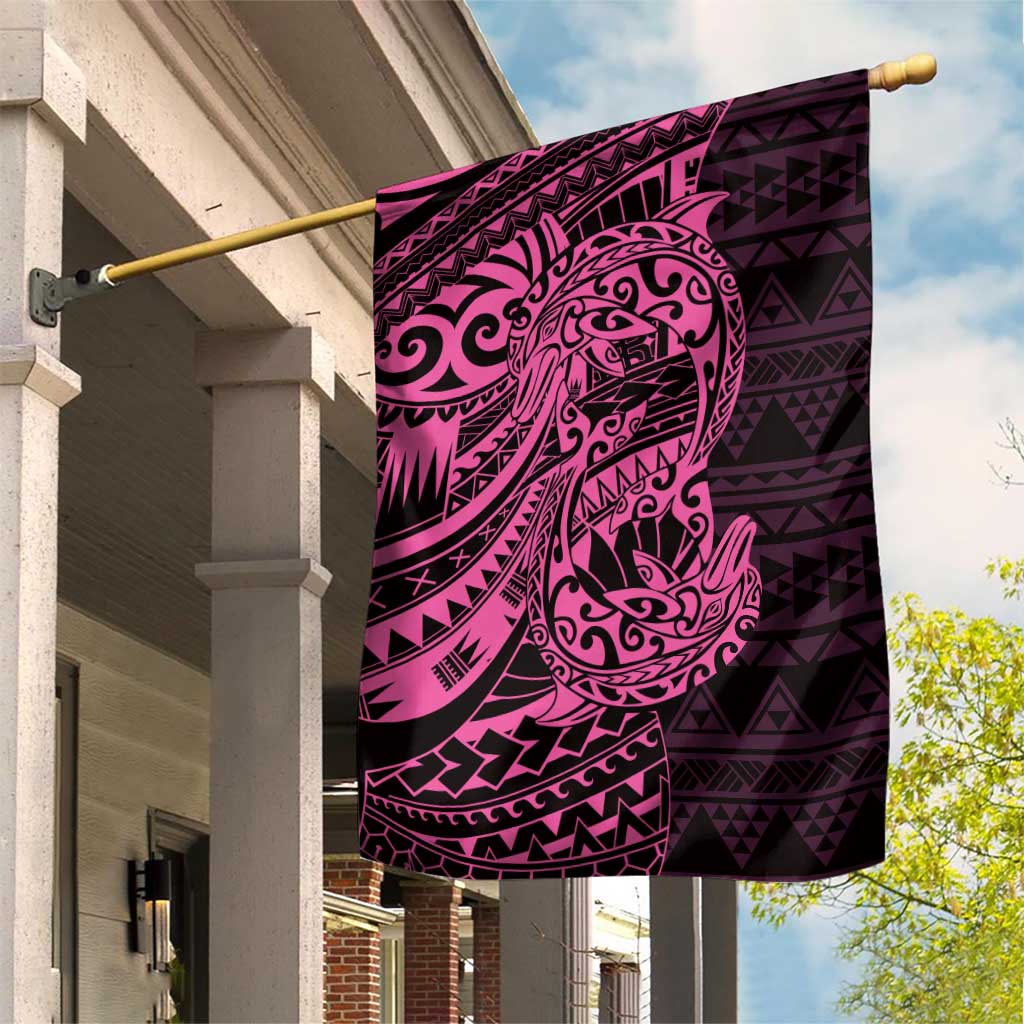 Pink Couple Dolphins Maori Polynesian Style Garden Flag LT9 House Flag Pink - Polynesian Pride